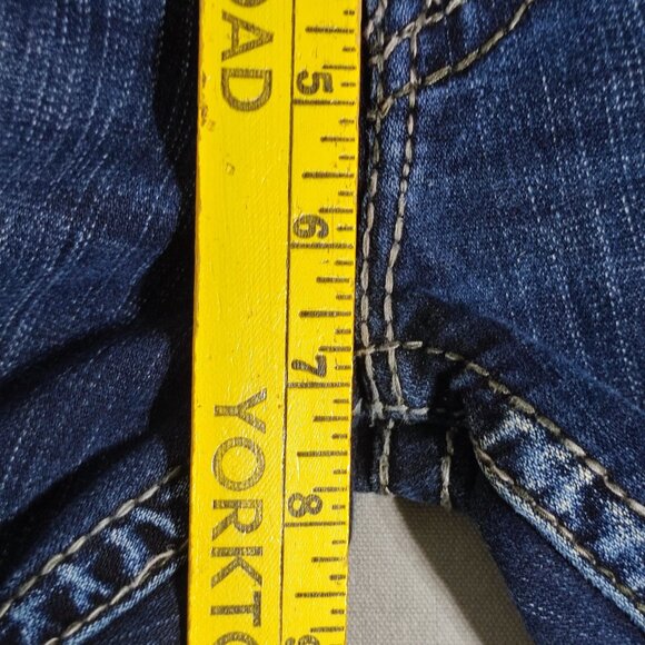 Silver Jeans Tuesday 16 1/2 low-rise slim bootcut women's sz W28/L33 indigo blue - Picture 15 of 16